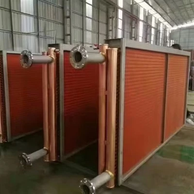 Alta Eficiencia Alta Corrosión Resistente Cobre Aleta Intercambiador de Calor Para Industria de Energía Petróleo Fábrica Oñeme'êva